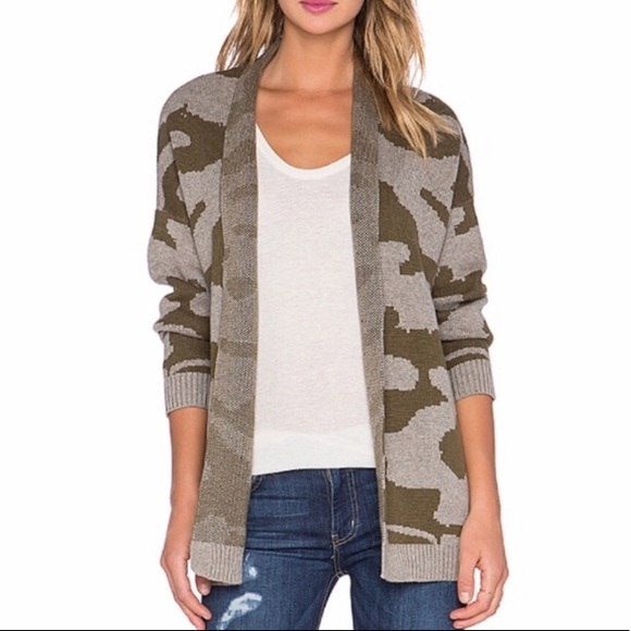 Current/Elliott Sweaters - Current Elliot Camo Cardigan